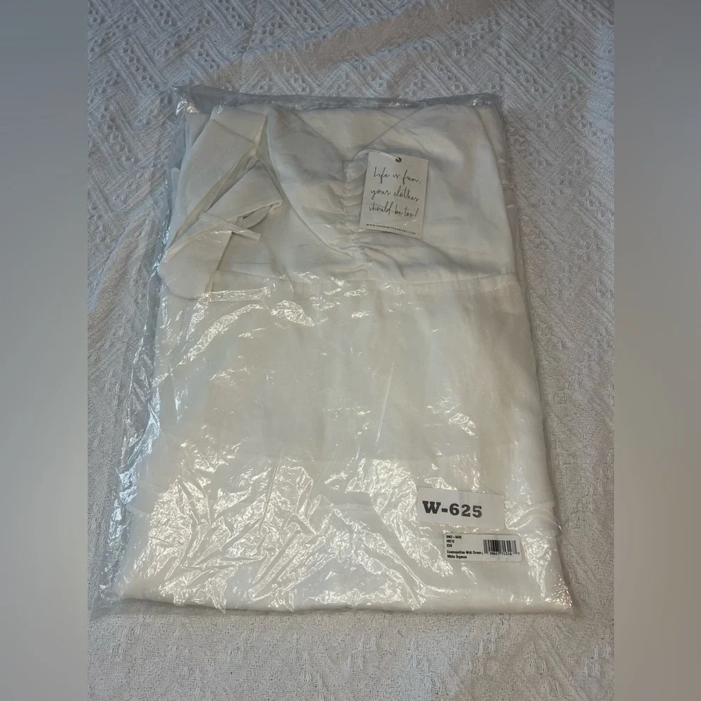 Show Me Your Mumu “Cosmopolitan” Midi Dress in White, size XXS, Love Island - Picture 7 of 10